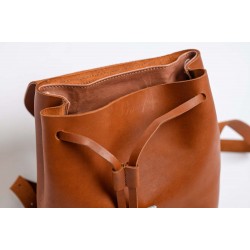 Rucsac Unisex Piele Naturala Maro deschis